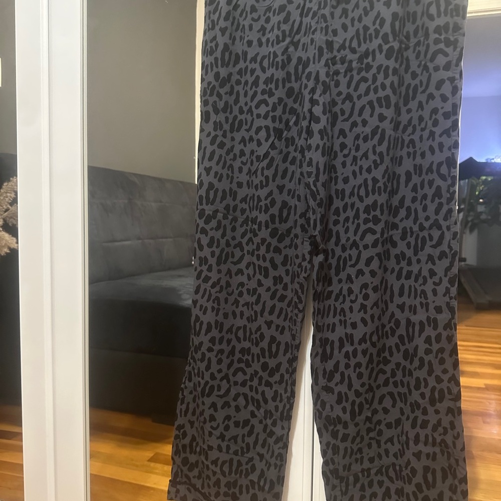 Rails Charcoal Leopard Print Trousers